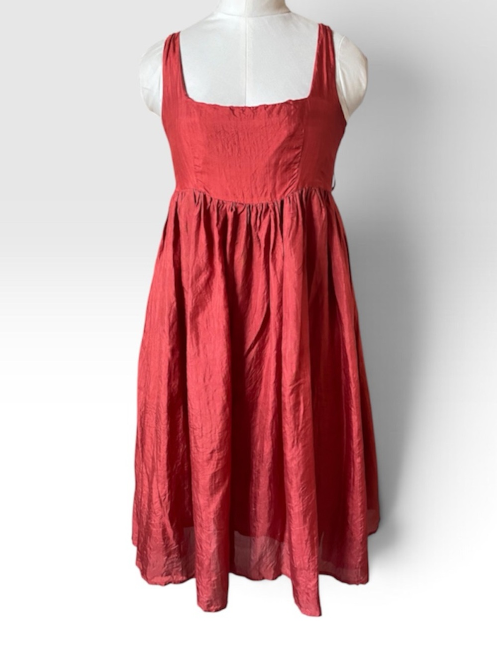 Chan Luu Silk Empire Waist Dress